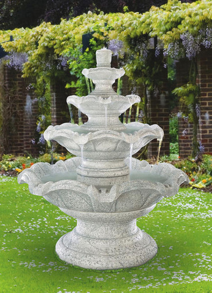 Classic Quattro Tier Fountain Grand Scale European Styling Traditional